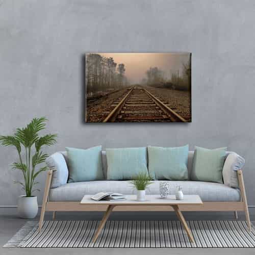 Tren yolu Manzara Tablo Tren yolu Manzara Tablo