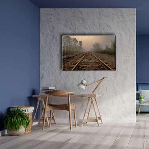 Tren yolu Manzara Tablo Tren yolu Manzara Tablo