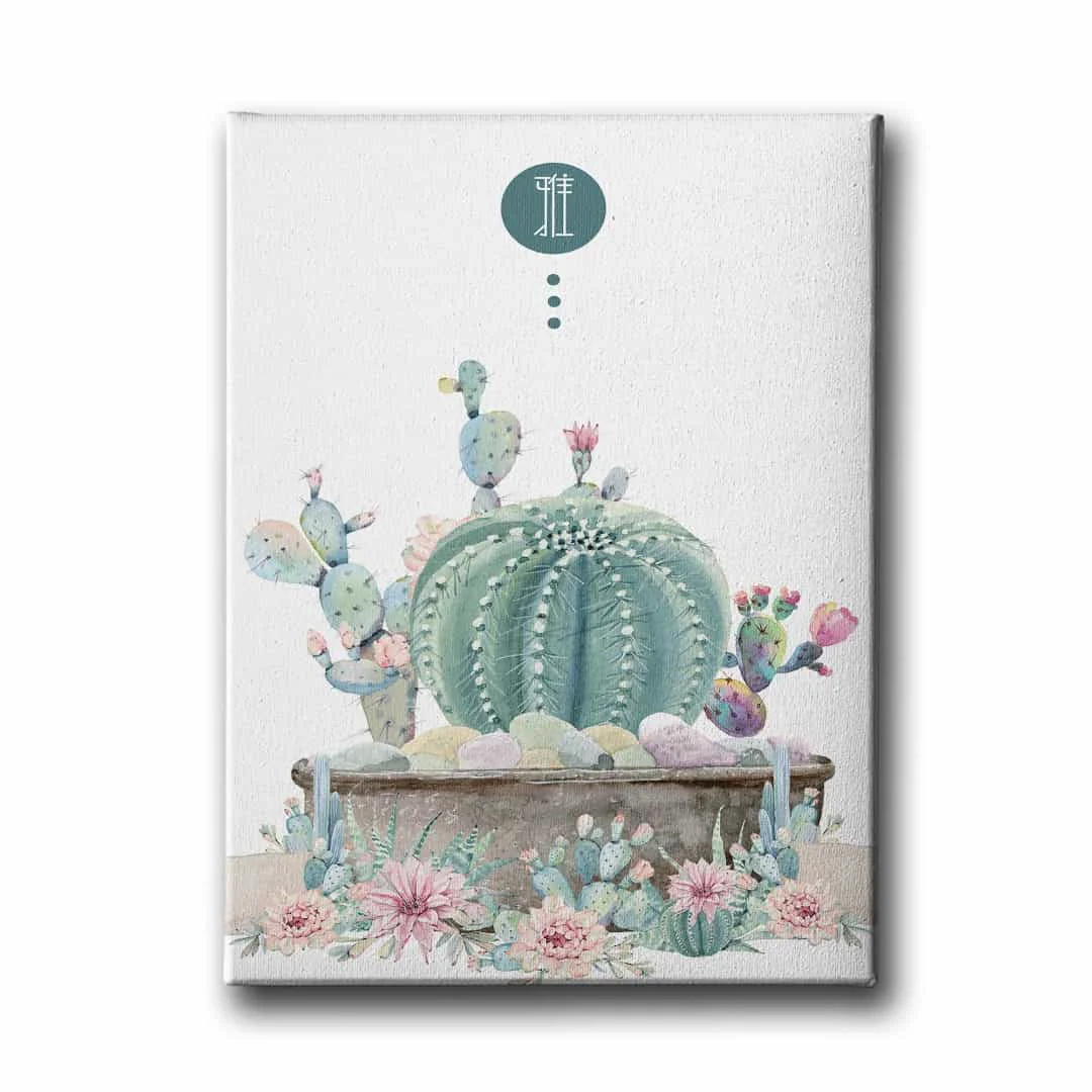 Kaktus Canvas Tablo