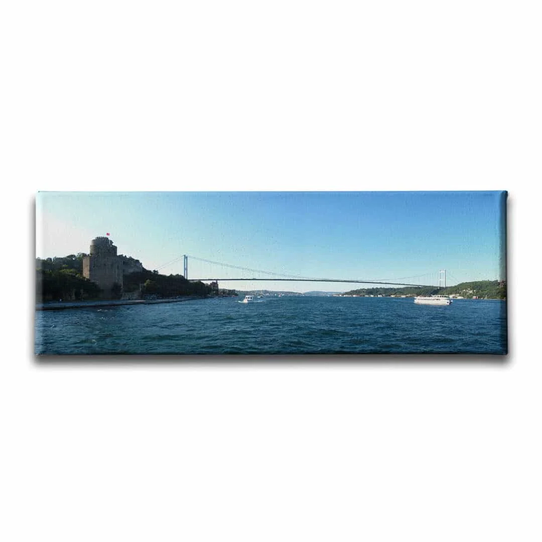 Istanbul Bogazi Panoramik Kanvas Tablo