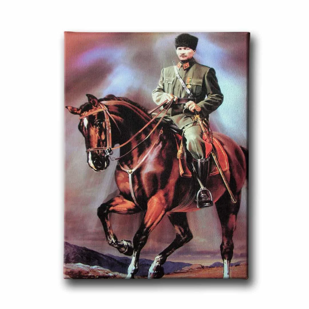 Atli Ataturk Kanvas Tablo
