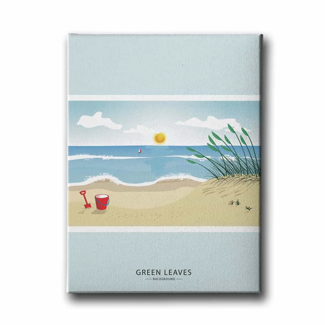 Green Leaves Canvas Tablo