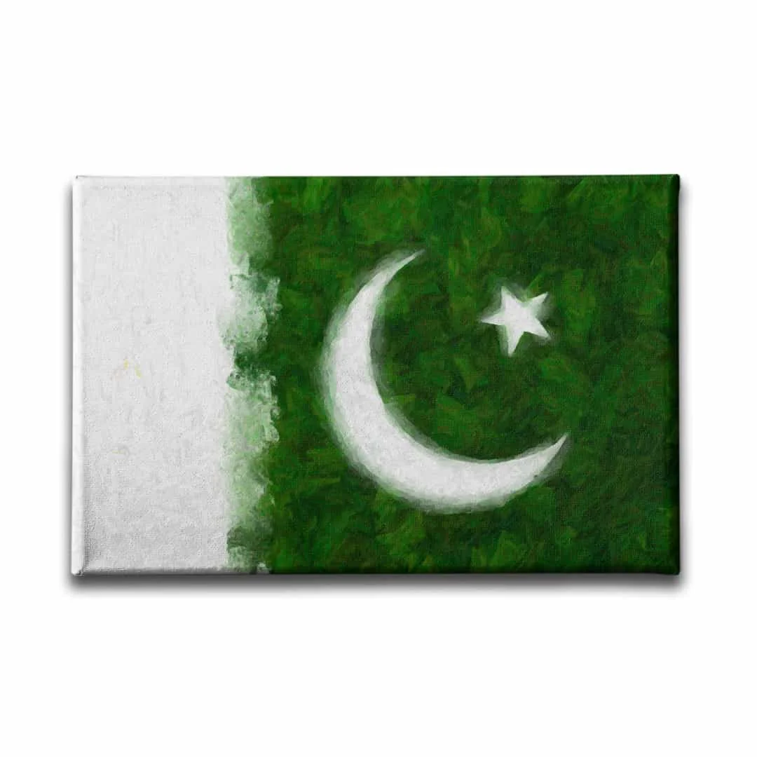 Pakistan Bayragi Kanvas Tablo