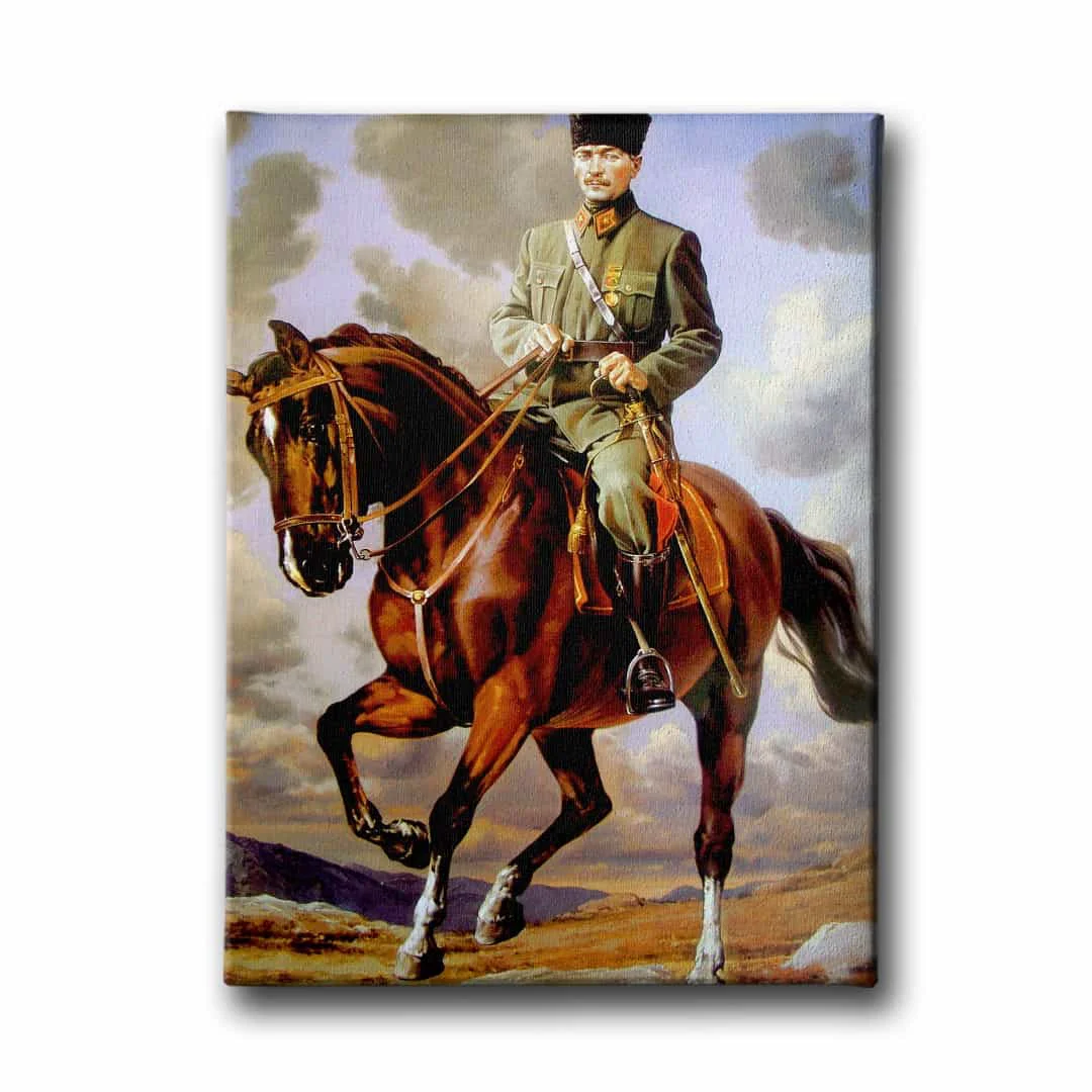 Atli Ataturk Kanvas Tablo