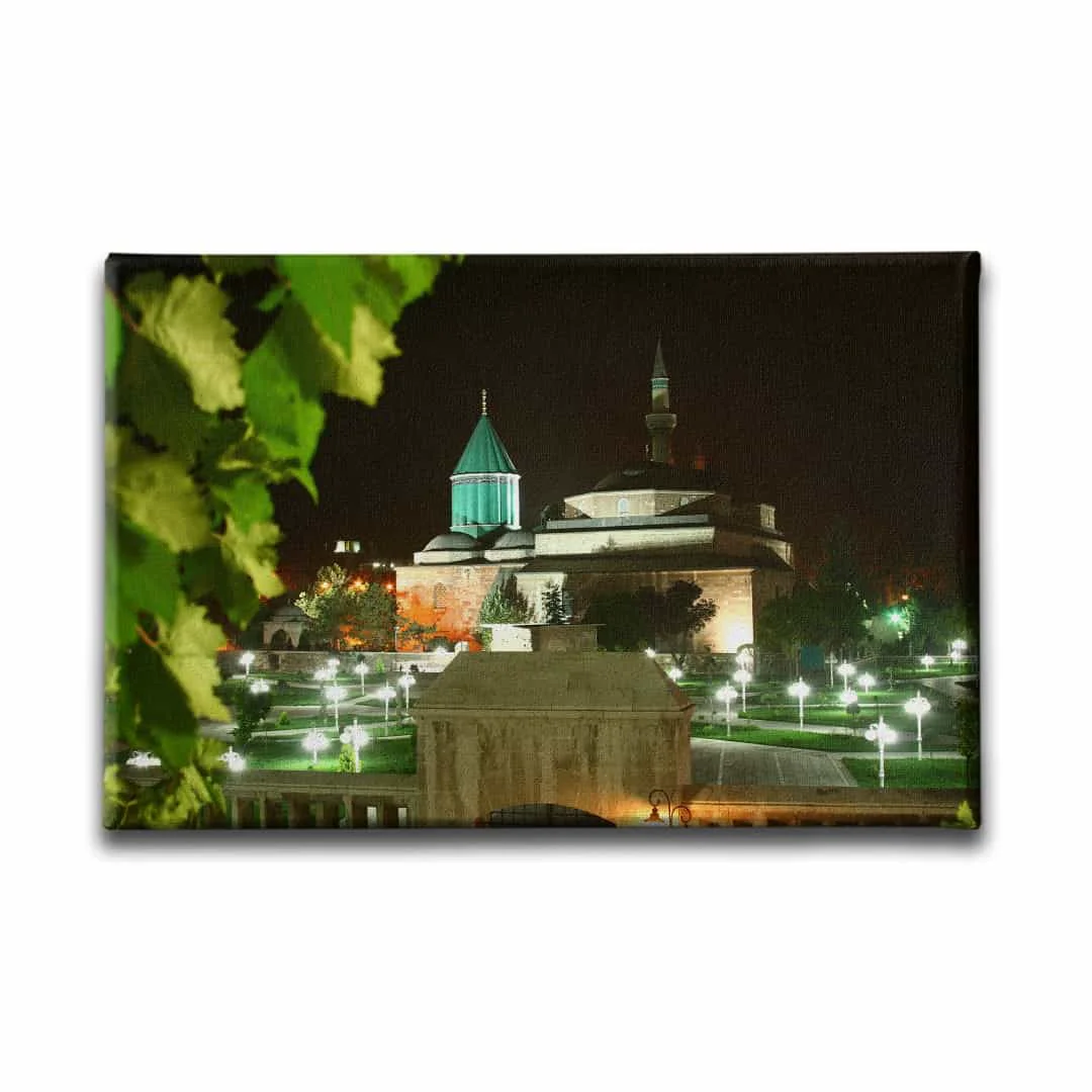 Mevlana Muzesi Gece Manzara Tablo