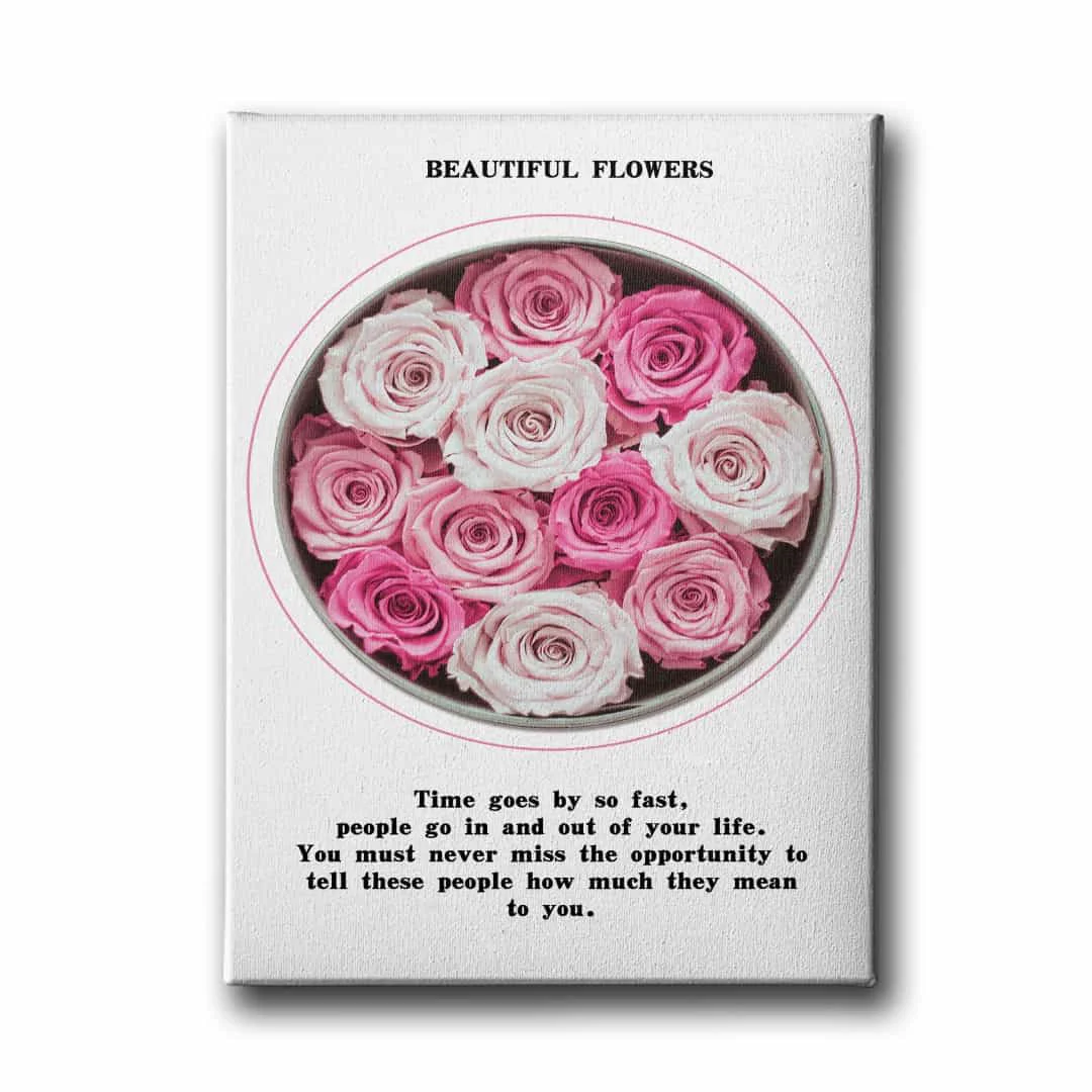 Beutiful Flowers Canvas Tablo
