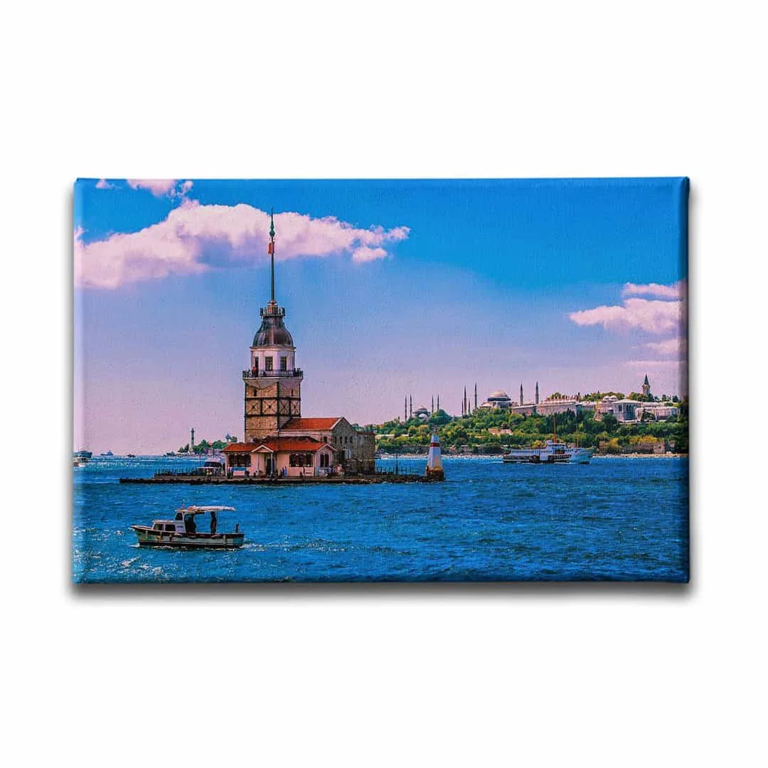Istanbul Kiz Kulesi Canvas Tablo