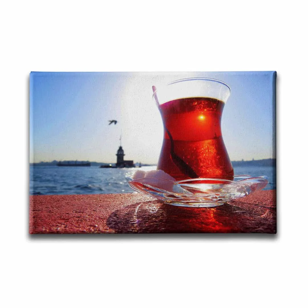 Kiz Kulesi Cay Kanvas Tablo