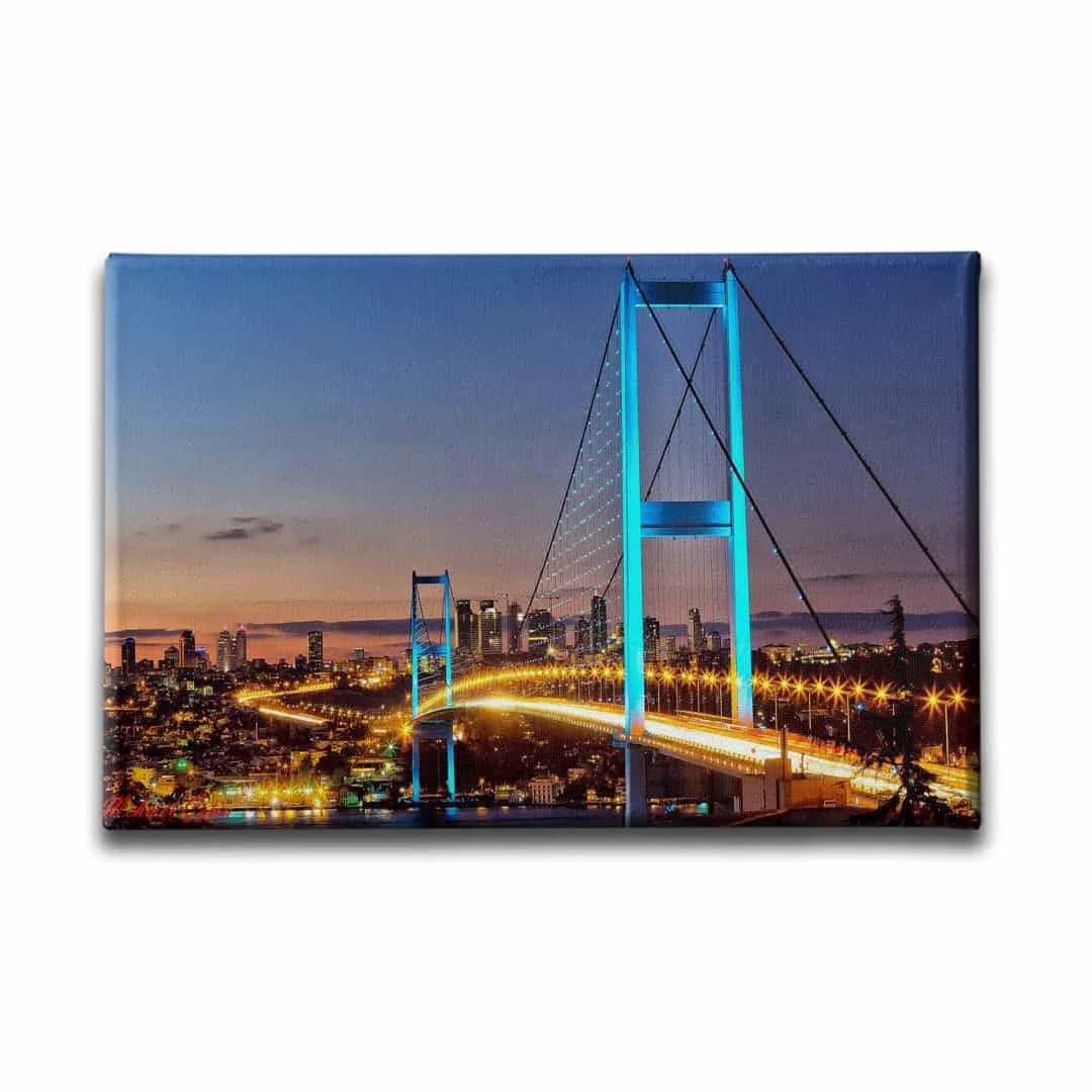 Istanbul Koprusu Canvas Tablo