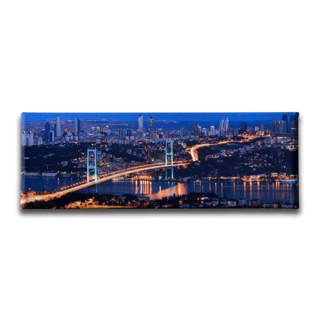 Istanbul Manzara Panoramik Kanvas Tablo