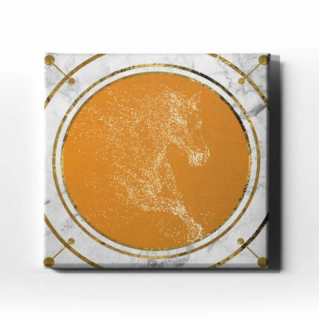 Yaldizli Canvas Tablo